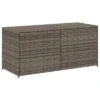 VidaXL Garden Storage Box Gray 74.8 Gallon Poly Rattan -All Patio Furniture GUEST 0148b987 e0c4 409b 8c4b e3298fe20734