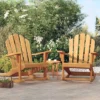 VidaXL Garden Adirondack Rocking Chair Set Of 2 Natural Teak - 2