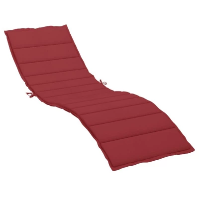VidaXL Sun Lounger Cushion Wine Red Oxford Fabric 78.7 X 23.6 In 11 VidaXL Sun Lounger Cushion Wine Red Oxford Fabric 78.7 X 23.6 In - Image 9