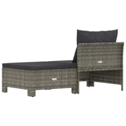 VidaXL Garden Lounge Set Gray Poly Rattan Medium Lightweight 15 VidaXL Garden Lounge Set Gray Poly Rattan Medium Lightweight -All Patio Furniture GUEST 06860d04 0fca 4339 bca3 addcb32dc979