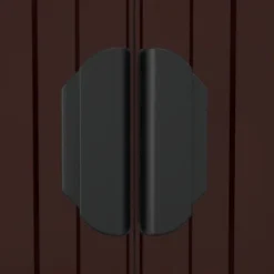 VidaXL Garden Shed Dark Brown Galvanized Steel Large Garden Shed - 75.6" X 75.2" X 87.8" -All Patio Furniture GUEST 070baf20 ba91 476d 9d3f a60bbcd20361