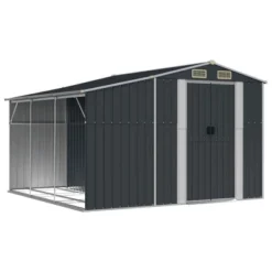 VidaXL Garden Shed Anthracite Galvanized Steel, PP (polypropylene) Large -All Patio Furniture GUEST 079e669e a47b 45ae 83c8 5cd4fb22b62d