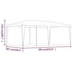 VidaXL Party Tent With Iron Frame, HDPE Cover, 6 Mesh Sidewalls, Red, 19.7'x13.1', UV-Resistant, Outdoor Event Shelter, Easy To Assemble 14 VidaXL Party Tent With Iron Frame, HDPE Cover, 6 Mesh Sidewalls, Red, 19.7'x13.1', UV-Resistant, Outdoor Event Shelter, Easy To Assemble -All Patio Furniture GUEST 07d2127b 5853 4780 b740 0b507a2a29b2