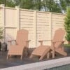 VidaXL Adirondack Chair Outdoor Lawn Adirondack Chair With Footstool HDPE - Brown 2x Armchair + 2x Footrest 1 VidaXL Adirondack Chair Outdoor Lawn Adirondack Chair With Footstool HDPE - Brown 2x Armchair + 2x Footrest -All Patio Furniture GUEST 07df0d59 2ee3 4cb0 95ce 89a14678c57e
