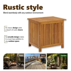 VidaXL Patio Storage Box 23.6"x19.7"x22.8" Solid Wood Acacia -All Patio Furniture GUEST 07dfb4c7 79c9 4545 b8d8 728e85887efd