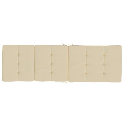 VidaXL Deck Chair Cushion Set Of 2 Beige Oxford Fabric (100% Polyester) 6 VidaXL Deck Chair Cushion Set Of 2 Beige Oxford Fabric (100% Polyester) - Image 4