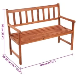 VidaXL Outdoor Patio Bench Wooden Garden Bench With Cushion Solid Wood Acacia - Green 47.2" X 19.7" X 1.6" 17 VidaXL Outdoor Patio Bench Wooden Garden Bench With Cushion Solid Wood Acacia - Green 47.2" X 19.7" X 1.6" -All Patio Furniture GUEST 0a7a7193 6693 4d8a b731 49b8370bee86