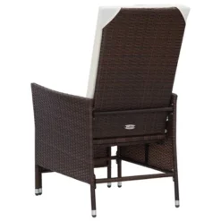 VidaXL Outdoor Recliner Chair Patio Lounge Chair With Cushions Poly Rattan - Brown -All Patio Furniture GUEST 0ab17dc1 d1a4 49ae 8fab c41a6ec4962f