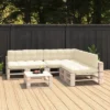VidaXL Garden Pallet Sofa Cushions 7 Pcs Set - Durable Outdoor Seat And Back Cushions With Wear-Resistant Fabric Upholstery - Cream Color 2 VidaXL Garden Pallet Sofa Cushions 7 Pcs Set - Durable Outdoor Seat And Back Cushions With Wear-Resistant Fabric Upholstery - Cream Color -All Patio Furniture GUEST 0affda33 32c9 4e42 9a4f e839e7e46988