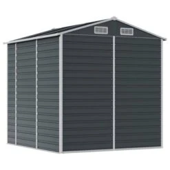 VidaXL Garden Shed Galvanized Steel - Anthracite 75.2 X 84.6 X 78 In -All Patio Furniture GUEST 0b0567d4 5917 4ef0 b5a6 13a2d34e762b