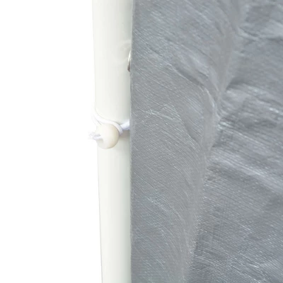 VidaXL Party Tent Grey Polyethylene, Powder-coated Steel Large 8 VidaXL Party Tent Grey Polyethylene, Powder-coated Steel Large - Image 6