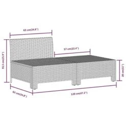 VidaXL Garden Lounge Set Gray Poly Rattan Medium Lightweight 17 VidaXL Garden Lounge Set Gray Poly Rattan Medium Lightweight -All Patio Furniture GUEST 0eaee7f2 5600 4b28 a012 3a41f57d4958