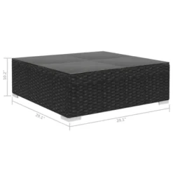 VidaXL Patio Lounge Set Set Of 5 Black PE Rattan Modular -All Patio Furniture GUEST 0ee19470 5733 4941 80dc 0bcae574da13