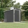VidaXL Storage Shed Outdoor Garden Shed For Furniture Storage Galvanized Steel - Anthracite