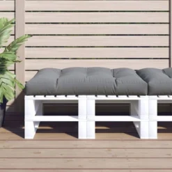 VidaXL Chair Cushion Outdoor Patio Pallet Seat Cushion Sofa Chair Pad Fabric - Dark Gray 47.2" X 31.5" X 4.7"