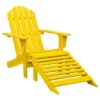 VidaXL Adirondack Chair Patio Adirondack Chair With Ottoman Solid Wood Fir - Yellow -All Patio Furniture GUEST 10cdf79d 2fea 4e9c a655 7c7b00a4e1c2