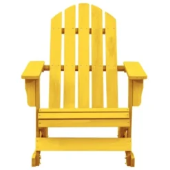 VidaXL Adirondack Rocking Chair Lounge Patio Chair For Garden Solid Wood Fir - Yellow -All Patio Furniture GUEST 11e4dcf0 4f0a 45f5 b5a0 bdace960242e