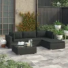 VidaXL Patio Lounge Set Set Of 5 Black PE Rattan Modular -All Patio Furniture GUEST 125846db 8d6c 4ee1 bb52 e7cfca4d6af3