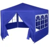 VidaXL Gazebo Blue 100% PE Fabric 6.6x6.6 Ft Foldable Gazebo -All Patio Furniture GUEST 1343f62d 9d6f 41fa 80bf e4321c310114