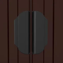 VidaXL Garden Shed Dark Brown Galvanized Steel Large Garden Shed - 75.6" X 140.6" X 87.8" -All Patio Furniture GUEST 139305e5 913e 4cf6 9175 48cd4c6697d1 2