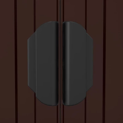 VidaXL Garden Shed Dark Brown Galvanized Steel Large Garden Shed - 75.6" X 271.3" X 87.8" 8 VidaXL Garden Shed Dark Brown Galvanized Steel Large Garden Shed - 75.6" X 271.3" X 87.8" - Image 6