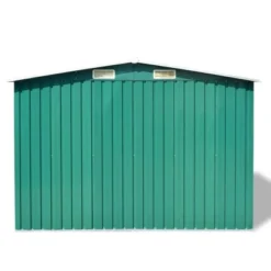 VidaXL Multi-Purpose Garden Storage Shed, Green Galvanized Steel, Spacious Outdoor Equipment Storage Unit With Excellent Ventilation, Easy Assembly -All Patio Furniture GUEST 16c6ad1c a455 467d b199 ad4f75a46643