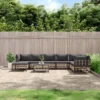 VidaXL Patio Furniture Set 9 Piece Modular Sofa With Cushions Anthracite Poly Rattan Sturdy Steel Frame -All Patio Furniture GUEST 1711a2b2 202a 4fd3 8f51 66f4063f720e