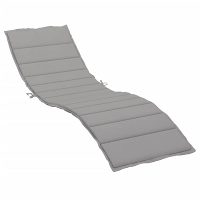 VidaXL Sun Lounger Cushion Grey Oxford Fabric 78.7 X 19.7 X 1.2 In 11 VidaXL Sun Lounger Cushion Grey Oxford Fabric 78.7 X 19.7 X 1.2 In - Image 9