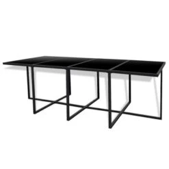 VidaXL Outdoor Dining Set Black, White 13 VidaXL Outdoor Dining Set Black, White -All Patio Furniture GUEST 18745255 8d89 4998 9daa 10d867696031