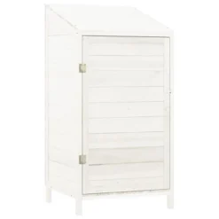 VidaXL Garden Shed For Tool Storage House Outdoor Backyard Solid Fir Wood - White 21.7" X 20.5" X 44.1" -All Patio Furniture GUEST 190bf728 a132 4c8b 8a8d e7c380c417c8