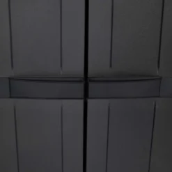 VidaXL Outdoor Storage Cabinet Black - 38.2"x14.6"x65" - Weather Resistant Polypropylene Utility Garden Cupboard -All Patio Furniture GUEST 19ebc600 eff8 49ce a6d6 0f5ed0a19db6