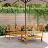 VidaXL Pallet Sofa Set Natural Wood Solid Acacia Wood With An Oil Finish -All Patio Furniture GUEST 1b830e75 eeb5 4bb6 9d4d 8a0a67c2f9cc