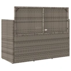 VidaXL Garden Bench Gray PE Rattan 47.2 In Removable Covers -All Patio Furniture GUEST 1bdc4ed6 d9cd 42d4 b926 01bacc3df320