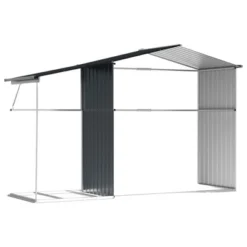 VidaXL Garden Shed Metal Outdoor Storage Anthracite - Galvanized Steel Tool Shed For Patio, Backyard, Or Garden With Ventilation And Sloped Roof -All Patio Furniture GUEST 1d528c43 95c4 423d a261 939e6c04e980