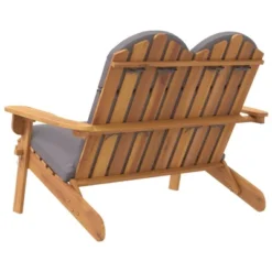VidaXL Patio Bench Garden Seat Adirondack With Cushions Solid Wood Acacia -All Patio Furniture GUEST 1dc8ee20 2d80 4aab 80c7 b979433d5d96
