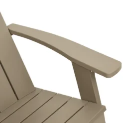 VidaXL Patio Adirondack Chair - Weather-Resistant Polypropylene Outdoor Seating With Cupholder - Comfortable Backyard Garden Furniture In Light Brown -All Patio Furniture GUEST 1e62775a 0e2b 4cc3 b8c0 2f86dbd0df96