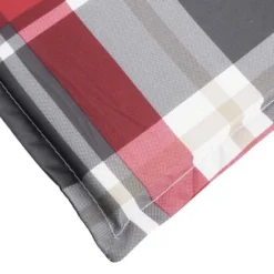 VidaXL Deck Chair Cushion Red Check Pattern Oxford Fabric (100% Polyester) -All Patio Furniture GUEST 205ccda9 5dcd 4195 91fc c5f049f569f8