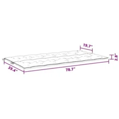 VidaXL Bench Cushion Water Repellent Outdoor Seat Cushion Pad Oxford Fabric - Anthracite 78.7" 18 VidaXL Bench Cushion Water Repellent Outdoor Seat Cushion Pad Oxford Fabric - Anthracite 78.7" -All Patio Furniture GUEST 21132f20 453d 4924 8a18 7f318a4af831