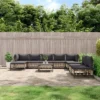 VidaXL 10 Piece Anthracite Poly Rattan Garden Lounge Set With Cushions, Suitable For Patio, Terrace - Modular Sofas With A Sturdy Coffee Table 1 VidaXL 10 Piece Anthracite Poly Rattan Garden Lounge Set With Cushions, Suitable For Patio, Terrace - Modular Sofas With A Sturdy Coffee Table -All Patio Furniture GUEST 21b3d401 967c 4d59 80ab 0da165b168a0