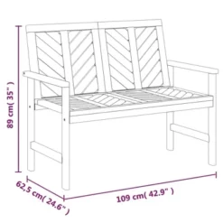 VidaXL 2 Piece Patio Lounge Set Solid Wood Acacia -All Patio Furniture GUEST 23c0b9f0 8924 45e9 a882 252b6534ad98