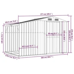VidaXL Garden Shed Metal Storage/Galvanized Steel Light Brown Outdoor Shed -All Patio Furniture GUEST 24af7633 b903 4521 84dc f6bdeec89839