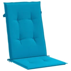 VidaXL Garden Highback Chair Cushions 6 Pcs Blue 47.2"x19.7"x1.2" Polyester, Indoor & Outdoor Use, Foam Fiber Filling -All Patio Furniture GUEST 24cfc838 ba91 4b96 887b dd027e65e5d2