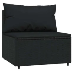 VidaXL 4-Piece Black Patio Lounge Set - Weather Resistant Poly Rattan Outdoor Furniture - Includes Thickly Padded Cushions And A Sturdy Steel Frame 15 VidaXL 4-Piece Black Patio Lounge Set - Weather Resistant Poly Rattan Outdoor Furniture - Includes Thickly Padded Cushions And A Sturdy Steel Frame -All Patio Furniture GUEST 268d4035 9af2 49b2 92b3 0d4cc980f335 1