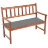 VidaXL Outdoor Patio Bench Wooden Garden Bench With Cushion Solid Wood Acacia - Gray 47.2" X 19.7" X 1.6" 2 VidaXL Outdoor Patio Bench Wooden Garden Bench With Cushion Solid Wood Acacia - Gray 47.2" X 19.7" X 1.6" -All Patio Furniture GUEST 280637a7 77a6 4ad2 b512 ee7398d4fdc4