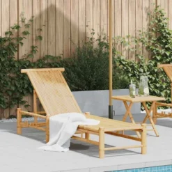 VidaXL Sun Lounger Natural Bamboo Bamboo Adult-size
