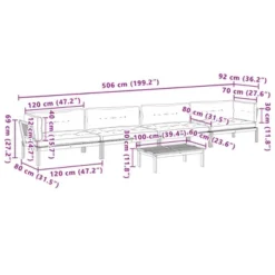 VidaXL Patio Pallet Sofa Set With Cushions - Acacia Wood Modular Outdoor Furniture - Garden Lounge - Brown/Gray 22 VidaXL Patio Pallet Sofa Set With Cushions - Acacia Wood Modular Outdoor Furniture - Garden Lounge - Brown/Gray -All Patio Furniture GUEST 2b1e3b19 cf63 4456 b325 de125d298c82
