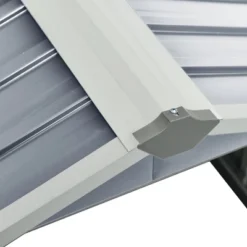 VidaXL Garden Shed Grey Galvanized Steel Standard Durable Garden Shed -All Patio Furniture GUEST 2b255d97 c76e 4bbf b179 38e156921b51