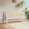 VidaXL Bench Cushion Water Repellent Outdoor Seat Cushion Pad Oxford Fabric - Beige 70.9" -All Patio Furniture GUEST 2c7e7250 fb51 4c04 8582 27b17820e1e3