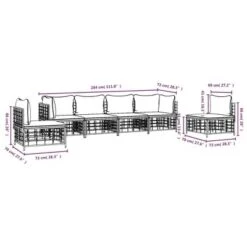 VidaXL Garden Lounge Set Anthracite Poly Rattan Modular -All Patio Furniture GUEST 2d9e0fae d5df 47ac ae87 514609e27624