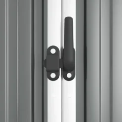 VidaXL Tool Shed Storage House Garden Lawn Equiment Organizer Galvanized Steel - Gray 88.6" X 35" X 63.4" -All Patio Furniture GUEST 2df441e1 f32c 43aa 8e13 575043d7994c